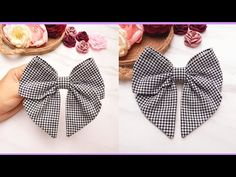 How To Make Bows For Hair, How To Make Bow, Hair Bow Hairstyle, Scrunchie Business, Fabric Bow Tutorial, Make A Hair Bow, Apron Pattern Free, Diy Friendship Bracelet, Bow Fabric