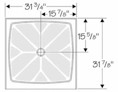 an illustration showing the width of a square window with measurements for each section and how to measure it