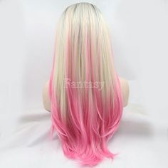 Root Picture, Ombre Black To Blonde, Long Hair Dark, Black To Blonde, Creative Hair Color, Blonde With Pink, Hair Dark