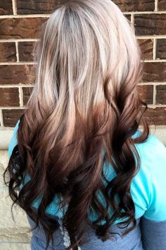 Reverse Ombre Hair Blonde To Brown, reverse ombre hair blonde to brown, reverse ombre blonde to brown, brown ombre hair ❤ #lovehairstyles #hair #hairstyles #haircuts #ombrehair Blonde To Brown, Red Ombre Hair