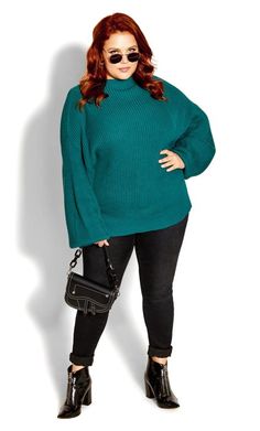 Shop Evans Teal Blue Knitted Jumper at Yours Clothing. Discover women’s plus size clothing in sizes 10-36 with fast delivery. Plus Size Knitwear, Plus Size Jumpers, Size 16 Women, Chunky Knit Jumper, Curve Fashion, Denim Chic, Leggings Sale, Denim Coat Jacket, Mini Dresses Summer