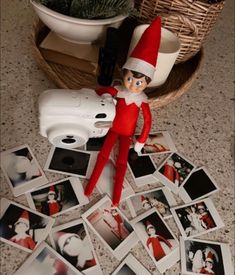 Birthday Elf, Elf Ideas Easy, Awesome Elf On The Shelf Ideas, Elf Activities, Xmas Elf, Elf Fun, Polaroid Pictures, Elf On The Shelf Ideas, Shelf Ideas