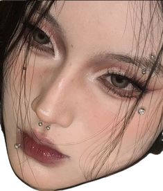 Futuristic Makeup, Douyin Makeup, Makeup Eyes, Aesthetic Makeup, Makeup Inspo, Maquillaje De Ojos, Makeup Inspiration, Eye Makeup, Makeup