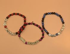 Bad Omens Band Bead Bracelets. Stickers included with purchase. Bad Omens Bracelet, Bad Omens Band, Inspired Bracelets, Bad Omens, Bead Bracelets, Tampa Fl, Tampa, Jewelry Bracelets, Beaded Bracelets