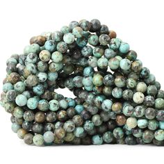 PRICES MAY VARY. Material:Natural African Turquoise Stone Dia:6mm;Hole Dia:0.8mm,1 String (15 inches/String;60pcs/String).The displayed price is the price of 1 String(60PCS beads). High-quality gems: round beads with highly polished, smooth, shiny surfaces, Excellent Polishing. Reminder:These beads are made of natural materials,the color and pattern may vary from the one shown in the picture. due to lighting effects, display brightness/contrast settings, etc., the color tone of the picture and t Color Study, Home Wedding Decorations, African Turquoise, Color Studies, Color Tone, Diy Bracelet, Beads For Jewelry Making, Beads For Jewelry, Black Spot