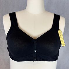 NWT Black Stretch Knit Bra Lightly Padded Front Snap Closure - No Unwire and Comfortable Large Size Youxianya"Brand - Chinese Size 52/120 Knit Bra, Bra Items, Bra Lingerie, Black Stretch, Snap Closure, Large Size, Extra Large, Art Collection, Bathing Beauties