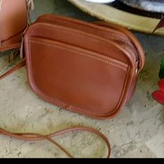 Adorable 1994 British Tan Leather Little Crossbody In Perfect Condition! No Scuffs, Minimal Wear, Teeny White Dot On Bottom! Approx 21in To 22in Non Adj Crossbody Strap.Hangtag Is Missing. Measures 6in X 5.5in X 3in Deep. Perfect For An Easy Lightweight Carry For Shopping/ Festivals/ Concerts/ Out On The Town Etc! She Is Totally Adorable And Vintage Classic!! Marked Down Due To No Hangtag. Vintage Coach, Crossbody Strap, Michael Kors Jet Set, Tan Leather, Mini Bag, Bag Lady, Leather, Women Shopping, How To Wear