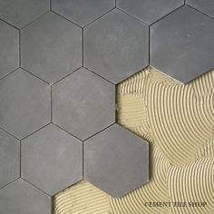 an image of hexagonal tiles on the floor