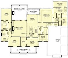 the first floor plan for this house