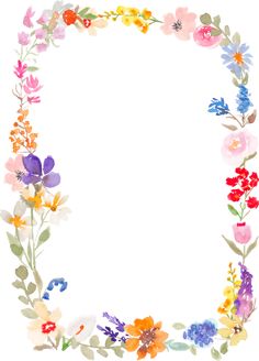 watercolor flowers arranged in the shape of a letter o on a white background photo