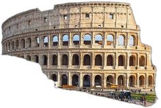 an image of the colossion in rome with people walking around and looking at it