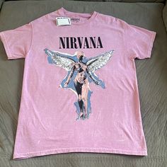 Questions? Leave A Comment Below! Nirvana Merch, Pink Nirvana, Nirvana In Utero, Nirvana Shirt, In Utero, Take My Money, Tomboy Outfits, Shopping Spree, Christmas 2024