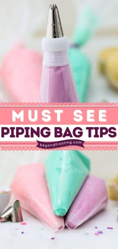 MUST SEE PIPING BAG TIPS, easy dessert recipes, sweet treats Piping Bag Tips, Cupcake Icing Techniques, Cupcake Decorating Techniques