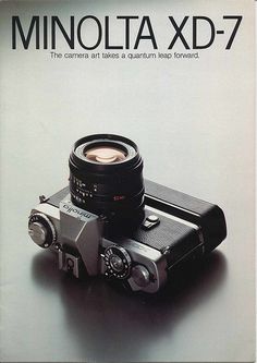 an old camera is shown in this advertisement