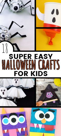 Are you looking for fun and easy Halloween crafts for kids? These DIY craft ideas are great for preschool to school age kids to make! Cheap Halloween Diy, Cheap Diy Halloween Decorations, Halloween Crafts Preschool, Halloween Crafts For Toddlers, Kid Friendly Halloween, Fun Halloween Crafts, Hallowen Costume