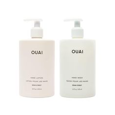 PRICES MAY VARY. Wash-A-OUAI Bad Vibes - Lather, rinse, and repeat with our gentle exfoliating hand wash that cleans and hydrates your hands. Avocado, jojoba, and rosehip oils moisturize while our floral fragrance made with citrus fruits keeps your hands smelling great all day. OUAI Hand Lotion - Say goodbye to feeling dry with the perfect, lightweight lotion to moisturize your driest spots. Formulated with avocado, jojoba, and rosehip oils to lock in moisture and scented with Dean Street to kee Ouai Products, Natural Hand Soap, Sink Organization, Modern Packaging, Bad Vibes, Citrus Fruits, Liquid Hand Soap, Everyday Luxury, Amazon Kitchen