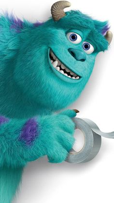 the character sul from monsters is holding a roll of duct tape in his right hand