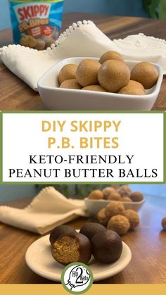 DIY Skippy P.B. Bites — Seriously Addictive Keto-Friendly Peanut Butter Balls Skippy Peanut Butter Balls, Butter Ball Cookies Recipe, Bagel Sandwich Ideas, January Reset, Thm Candy, Low Carb Snacks Sweet, Healthy Snack For Kids, Fat Bomb Recipes