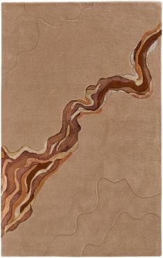 arwyn hand tufted orange rug by bd fine serr8853orn000h00 1 Colorful Centerpieces, Feizy Rugs, Modern Wool Rugs, Burke Decor, Handmade Area Rugs, Orange Rugs, Watercolor Design, Accent Rugs, Blue Wool