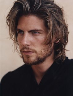 hairstyles for males with long hair Long Hair And Beard, Man With Long Hair, Men's Long Hairstyles, Cool Hairstyles For Men, Short Hairstyle, Mid Length Hair