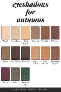 Makeup for Autumns – Teal Inspiration Deep Autumn Palette