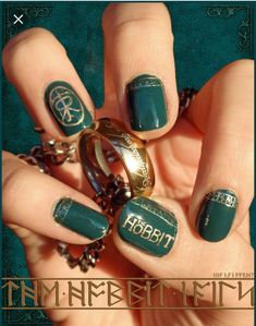 Hobbit Nails, Geeky Nails, Wedding Manicure, Nail Art For Beginners, Summer Manicure, Nail Ring, Flower Nail Art, Manicures Designs, Gel Manicure