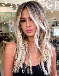 Ash Blonde Hair Balayage, Balayage Hair Ideas, Blonde Hair With Roots, Balayage Ideas, Dark Roots Blonde Hair, Ash Blonde Hair, Blonde Hair Shades