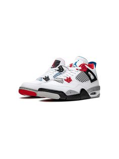 Shop white & black Nike Kids Air Jordan 4 Retro (GS) what the with Express Delivery - Farfetch Original Air Jordans, Jordan 4 Retro, Air Jordan 4, Air Jordan 4 Retro, Sneakers Women, Kids Jordans, Nike Kids, Black Nike, Red Fire