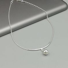 IMPORTANT **Please go through all the pictures i have posted for a listing with a ruler, on a model, on my hand, to get an exact idea of the actual size of the item. Sterling silver anklet with an arc and a ball. Length: 9 -10.50 inches. Arc: 30mm Ball: 6 mm Price listed is for ONE piece. These anklets are made of 925 hypoallergenic sterling silver. All my pieces are sent in a gift box. I can include a personal message from you if needed. You are welcome to contact me at... bhavnakwintra1956@gma Anklet Jewellery Sterling Silver, Silver Minimalist Metal Anklets, Minimalist Silver Metal Anklets, Silver Necklaces Indian, Anklets Indian Silver Modern, Voucher Card, Silver Chain Anklet, Silver Anklets Designs, Silver Bracelet Designs