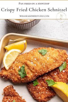 Crispy Pan-Fried Chicken Schnitzel Favorite Dinner Recipes, Schnitzel Recipes, Chicken Schnitzel, Breaded Chicken Breast, Pan Fried Chicken, Favorite Dinner, Favorite Recipes Dinner, Pickled Veggies, Citrus Chicken