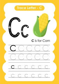 the letter c is for corn worksheet