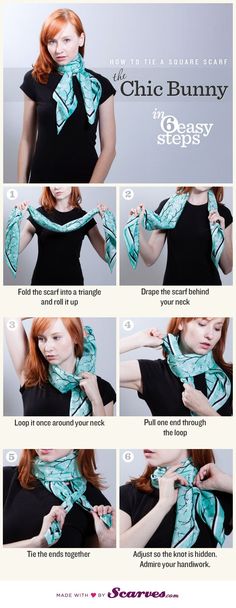 How To Tie a Scarf: The Chic Bunny