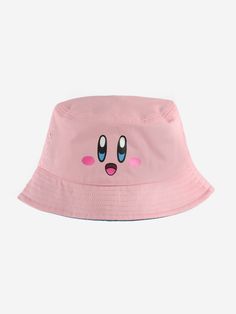 Fun Cotton Hat Reversible, Fun Reversible Cotton Hat, Reversible Cotton Bucket Hat, Kirby Merchandise, Kirby Buckets, Reversible Bucket Hat, Teenage Fashion, Tv Accessories, Printed Artwork