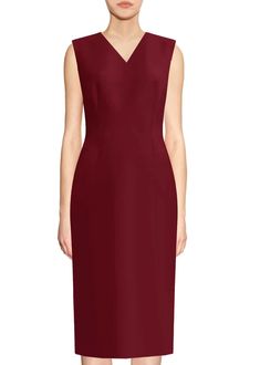 Kateri V-Neckline Burgundy Sheath Dress – Caeli Couture Burgundy Sheath Dress, Dress Mint, Mint Dress, Dress Modern, Timeless Dress, Novelty Fabric, Soft Classic, Hollywood Fashion, Home Dress