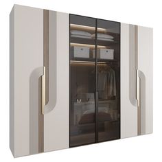 an image of a closet with glass doors