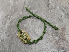 Green Spiral Bracelet Handmade Green bracelet - KnottedCeramic and Silk Cord BraceletUnisex BraceletAdjustable Cord - Fits Most Size. Pull the knots to adjustThis beautiful bracelet is simply stunning. Our commitment to excellent quality ensures each piece is skillfully inspected.Order this today or browse our incredible selection of jewelry. FAST SHIPPING! *First Class Mail* Green Bracelets With Adjustable Cord, Cheap Green Braided Bracelets For Women, Silk Cord Bracelet, Rasta Earrings, Africa Earrings, Spiral Bracelet, Knotted Bracelet, Sea Turtle Necklace, Silk Bracelet