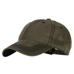 Washed Deluxe Unstructured Wax Cotton Cap65% cotton, 32% polyester and 3% PU.One size, up to XL.6 panels, low profile, buckle closure and 3 1/2 inches deep crown.2 3/4 inches long bill.Adult/Unisex. Great for any sports, outdoor activities and casual outings.All Season.7 1/2(W) X 11(L) X 4(H) inches.Thick, soft and light material.Hand wash only.Imported. Classic Fitted Baseball Cap For Outdoor, Classic Adjustable Visor Baseball Cap, Urban Visor Baseball Cap Adjustable, Urban Six-panel Baseball Cap For Outdoor Activities, Outdoor Six-panel Baseball Cap For Baseball Season, Urban Baseball Cap With Curved Brim For Outdoor Activities, Classic Outdoor Baseball Cap With Curved Brim, Urban Outdoor Baseball Cap With Visor, Urban Baseball Cap With Visor For Outdoor