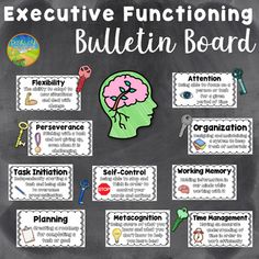 the executive functioning bulletin board for teachers