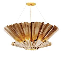 an art deco light fixture made out of wood and glass, hanging from the ceiling