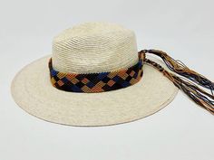 I love Mexico celebrates the native crafts of Mexico and the artists that produce them, enabling them and their communities to get recognized for their talented work and achieve economic stability for their families. This listing is for one piece of this beautiful handmade multi colored hat bands. They are prefect to add to your closet for your favorite dress, hat or even a shoulder bag as a lovely strap in multi colors. When purchasing please select the style you like referring to the picture w Woven Hat, Native Crafts, Mexican Hat, Hat Bands, Hat Accessories, Nativity Crafts, Dress Hat, Hat Band, Favorite Dress