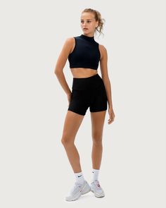 Jogi Eco Rib Shorts Black Sculpting Workout Bottoms, Chic Workout Bottoms With Built-in Shorts, Chic High Stretch Activewear For Gym, Chic Compressive Activewear For Workout, Chic High-stretch Activewear For Workout, Chic High Waist Activewear For Workout, Modern Stretch Sports Bottoms, Modern Compressive Sports Bottoms, Chic Elastane Activewear For Workout