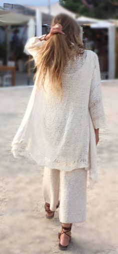 Ivory Kimono / Beach Sweater / Women's Cardigan / Loose - Etsy Moda Kimono, Backless Sweater, Linen Shawl, Kimono Beach, Beach Sweater, Kimono Sweater, Woven Sweater, Summer Sweaters, Cotton Kimono