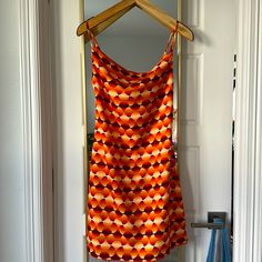 Urban Outfitters Mini Dress. Adjustable Spaghetti Strap. Brand New, Never Worn. Orange, Red, Brown Geometric All Over Print. Size Xs, Runs Small In Bust. Machine Wash, Line Dry 97% Polyester 3% Elastane. Geometric Pattern Mini Dress For Summer, Summer Mini Dress With Geometric Pattern, Fitted Mini Dress With Geometric Pattern, Red Geometric Pattern Summer Dress, Red Summer Dress With Geometric Pattern, Red Geometric Pattern Dress For Summer, Chic Orange Mini Dress With Spaghetti Straps, Fitted Geometric Pattern Mini Dress For Summer, Fitted Mini Dress With Geometric Pattern For Summer