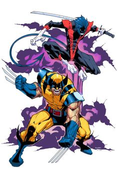 Nightcrawler Art, Kurt Wagner, Wolverine Comic, Wolverine Art, The Wolverine, Marvel Artwork, Comic Book Artwork