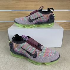 Air Vapormax 2020 Fk "Violet Ash Volt" New Shoes - Women's Size 6 - New Without Box *100% Authentic Products *Please View All Photos, Description And Details *We Offer The Best In Sporting Goods, Sneakers And More *Feel Free To Contact Us With Any Questions Nike Breathable Purple Running Shoes, Purple High-top Running Shoes With Air Max Cushioning, Purple Breathable Slip-on Sneakers, Breathable Purple Slip-on Sneakers, Nike Purple Slip-on Sneakers, Purple Slip-on Sneakers For Sports, Nike Shoes Air, Shoes Air, Air Vapormax