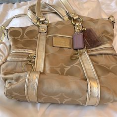 Very Gently Used. Stored In Dust Bag. Ships With Dust Bag Coach Duffle Bag, Coach Bucket Bag, Plaid Purse, Coach Tote Bags, Vintage Coach Bags, Studded Bag, Coach Tote, Coach Handbag, Coach Shoulder Bag