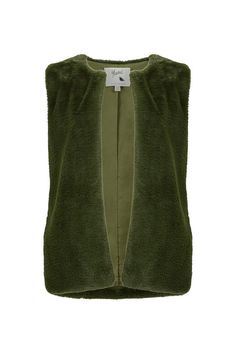 Super soft and cosy, this faux fur green gilet adds a touch of glamour to any outfit. Cut with a edge-to-edge style. A luxe, new season accessory. Faux Fur Gilet, Review Clothing, Fur Gilet, Fur Fabric, Faux Fur Fabric, Fur Fabrics, Denim Gift, Women's Coats & Jackets, Casual Hoodie