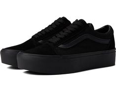 Old Skool Stackform, Black Vans Shoes, All Black Vans, Shoes Png, Shoes For School, Black Tennis Shoes, Goth Clothing, Skater Aesthetic, Black Vans