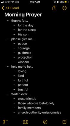 a black background with the words morning prayer