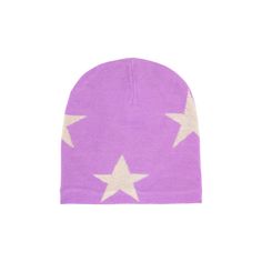 Star Beanie, Purple Stars, Winter Beanie Hat, Purple Hats, Knitted Beanie, Winter Hats Beanie, Winter Beanie, Star Pattern, Soft Wool